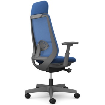 ポータムシリーズ/可動肘/背メッシュ/EXスタンダードタイプ/ダークグレーボディ/ハンガー無/ランバー有/ナイロンキャスター オカムラ(岡村製作所)