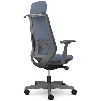 ポータムシリーズ/可動肘/背メッシュ/EXスタンダードタイプ/ダークグレーボディ/ハンガー有/ランバー有/ナイロンキャスター オカムラ(岡村製作所)