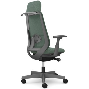 ポータムシリーズ/可動肘/背メッシュ/EXスタンダードタイプ/ダークグレーボディ/ハンガー有/ランバー有/ナイロンキャスター オカムラ(岡村製作所)