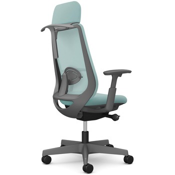 ポータムシリーズ/可動肘/背メッシュ/EXスタンダードタイプ/ダークグレーボディ/ハンガー有/ランバー有/ナイロンキャスター オカムラ(岡村製作所)