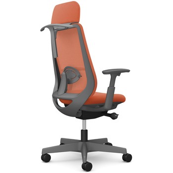 ポータムシリーズ/可動肘/背メッシュ/EXスタンダードタイプ/ダークグレーボディ/ハンガー有/ランバー有/ナイロンキャスター オカムラ(岡村製作所)