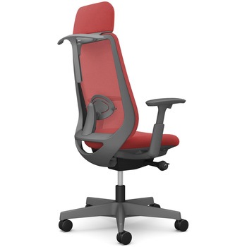 ポータムシリーズ/可動肘/背メッシュ/EXスタンダードタイプ/ダークグレーボディ/ハンガー有/ランバー有/ナイロンキャスター オカムラ(岡村製作所)