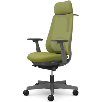 ポータムシリーズ/可動肘/背メッシュ/EXスタンダードタイプ/ダークグレーボディ/ハンガー有/ランバー有/ナイロンキャスター オカムラ(岡村製作所)