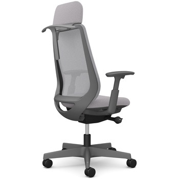 ポータムシリーズ/可動肘/背メッシュ/EXスタンダードタイプ/ダークグレーボディ/ハンガー有/ランバー無/ウレタンキャスター オカムラ(岡村製作所)
