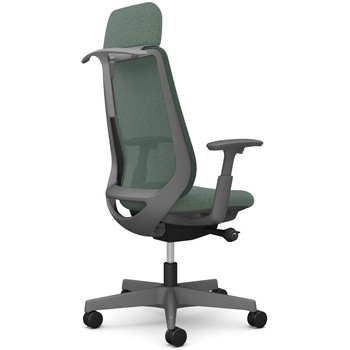 ポータムシリーズ/可動肘/背メッシュ/EXスタンダードタイプ/ダークグレーボディ/ハンガー有/ランバー無/ウレタンキャスター オカムラ(岡村製作所)