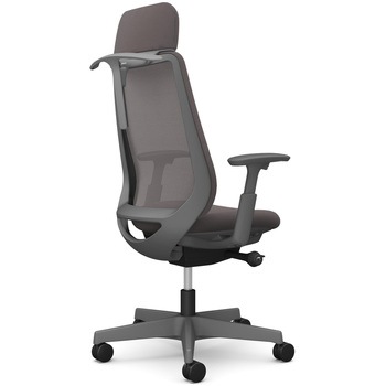 ポータムシリーズ/可動肘/背メッシュ/EXスタンダードタイプ/ダークグレーボディ/ハンガー有/ランバー無/ウレタンキャスター オカムラ(岡村製作所)