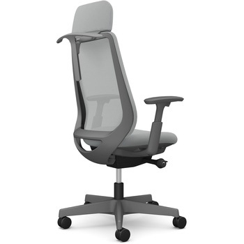 ポータムシリーズ/可動肘/背メッシュ/EXスタンダードタイプ/ダークグレーボディ/ハンガー有/ランバー無/ウレタンキャスター オカムラ(岡村製作所)