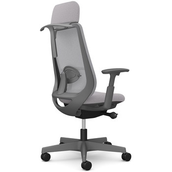 ポータムシリーズ/可動肘/背メッシュ/EXスタンダードタイプ/ダークグレーボディ/ハンガー有/ランバー有/ウレタンキャスター オカムラ(岡村製作所)