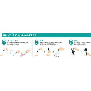 ATPふき取り検査システム(ルミテスター)用 ルシパックA3 Surface ...