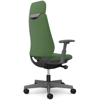 ポータムシリーズ/可動肘/背クッション/EXスタンダードタイプ/ダークグレー/ハンガー無/ランバー無/ウレタンキャスター オカムラ(岡村製作所)