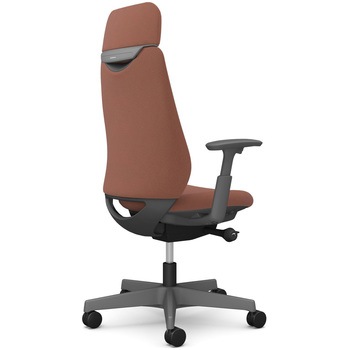 ポータムシリーズ/可動肘/背クッション/EXスタンダードタイプ/ダークグレー/ハンガー無/ランバー無/ウレタンキャスター オカムラ(岡村製作所)