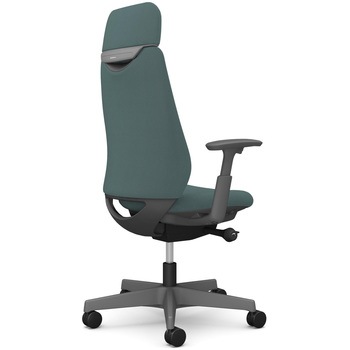 ポータムシリーズ/可動肘/背クッション/EXスタンダードタイプ/ダークグレー/ハンガー無/ランバー無/ウレタンキャスター オカムラ(岡村製作所)