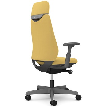 ポータムシリーズ/可動肘/背クッション/EXスタンダードタイプ/ダークグレー/ハンガー無/ランバー無/ウレタンキャスター オカムラ(岡村製作所)