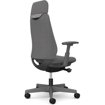 ポータムシリーズ/可動肘/背クッション/EXスタンダードタイプ/ダークグレー/ハンガー無/ランバー無/ウレタンキャスター オカムラ(岡村製作所)