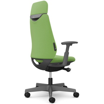 ポータムシリーズ/可動肘/背クッション/EXスタンダードタイプ/ダークグレー/ハンガー無/ランバー有/ウレタンキャスター オカムラ(岡村製作所)