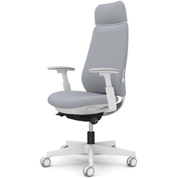 ポータムシリーズ/可動肘/背クッション/EXスタンダードタイプ/ホワイトボディ/ハンガー無/ランバー有/ウレタンキャスター オカムラ(岡村製作所)