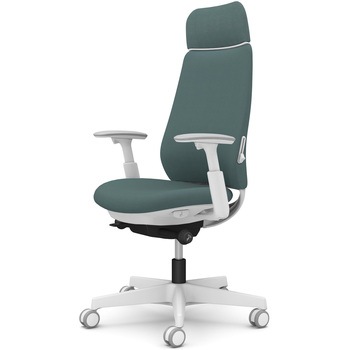 ポータムシリーズ/可動肘/背クッション/EXスタンダードタイプ/ホワイトボディ/ハンガー無/ランバー有/ウレタンキャスター オカムラ(岡村製作所)