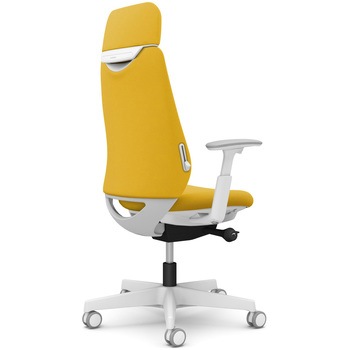 ポータムシリーズ/可動肘/背クッション/EXスタンダードタイプ/ホワイトボディ/ハンガー無/ランバー有/ウレタンキャスター オカムラ(岡村製作所)