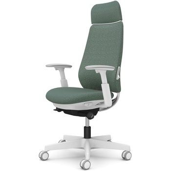 ポータムシリーズ/可動肘/背クッション/EXスタンダードタイプ/ホワイトボディ/ハンガー無/ランバー有/ウレタンキャスター オカムラ(岡村製作所)