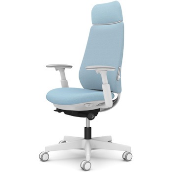 ポータムシリーズ/可動肘/背クッション/EXスタンダードタイプ/ホワイトボディ/ハンガー無/ランバー有/ウレタンキャスター オカムラ(岡村製作所)