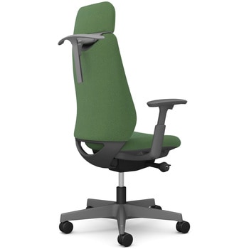 ポータムシリーズ/可動肘/背クッション/EXスタンダードタイプ/ダークグレー/ハンガー有/ランバー無/ナイロンキャスター オカムラ(岡村製作所)