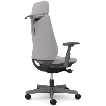 ポータムシリーズ/可動肘/背クッション/EXスタンダードタイプ/ダークグレー/ハンガー有/ランバー無/ナイロンキャスター オカムラ(岡村製作所)