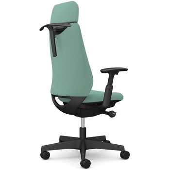 ポータムシリーズ/可動肘/背クッション/EXスタンダードタイプ/ブラックボディ/ハンガー有/ランバー無/ナイロンキャスター オカムラ(岡村製作所)