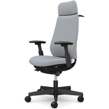 ポータムシリーズ/可動肘/背クッション/EXスタンダードタイプ/ブラックボディ/ハンガー有/ランバー無/ナイロンキャスター オカムラ(岡村製作所)