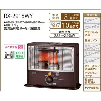 ポータブル石油ストーブ RXシリーズ