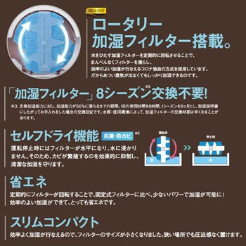 UF-H7218R(T) ハイブリッド式加湿器 1台 コロナ[冷暖房・換気設備
