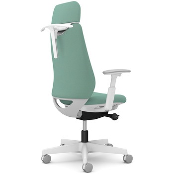 ポータムシリーズ/可動肘/背クッション/EXスタンダードタイプ/ホワイトボディ/ハンガー有/ランバー無/ナイロンキャスター オカムラ(岡村製作所)