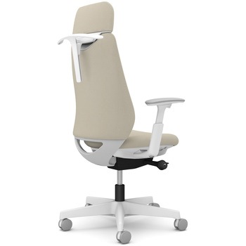 ポータムシリーズ/可動肘/背クッション/EXスタンダードタイプ/ホワイトボディ/ハンガー有/ランバー無/ナイロンキャスター オカムラ(岡村製作所)