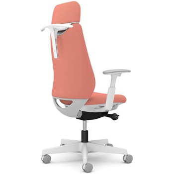 ポータムシリーズ/可動肘/背クッション/EXスタンダードタイプ/ホワイトボディ/ハンガー有/ランバー無/ナイロンキャスター オカムラ(岡村製作所)