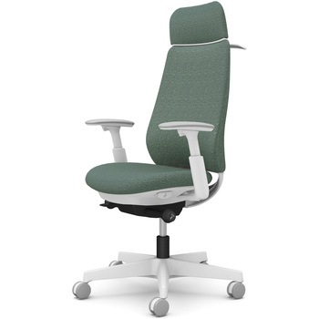 ポータムシリーズ/可動肘/背クッション/EXスタンダードタイプ/ホワイトボディ/ハンガー有/ランバー無/ナイロンキャスター オカムラ(岡村製作所)