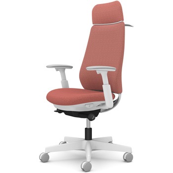 ポータムシリーズ/可動肘/背クッション/EXスタンダードタイプ/ホワイトボディ/ハンガー有/ランバー無/ナイロンキャスター オカムラ(岡村製作所)