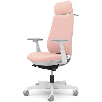 ポータムシリーズ/可動肘/背クッション/EXスタンダードタイプ/ホワイトボディ/ハンガー有/ランバー無/ナイロンキャスター オカムラ(岡村製作所)