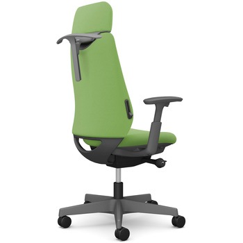 ポータムシリーズ/可動肘/背クッション/EXスタンダードタイプ/ダークグレー/ハンガー有/ランバー有/ウレタンキャスター オカムラ(岡村製作所)