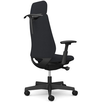 ポータムシリーズ/可動肘/背クッション/EXスタンダードタイプ/ブラックボディ/ハンガー有/ランバー無/ウレタンキャスター オカムラ(岡村製作所)