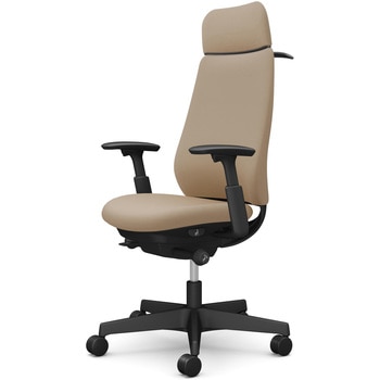 ポータムシリーズ/可動肘/背クッション/EXスタンダードタイプ/ブラックボディ/ハンガー有/ランバー無/ウレタンキャスター オカムラ(岡村製作所)