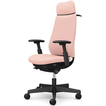 ポータムシリーズ/可動肘/背クッション/EXスタンダードタイプ/ブラックボディ/ハンガー有/ランバー無/ウレタンキャスター オカムラ(岡村製作所)