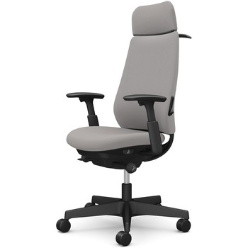 ポータムシリーズ/可動肘/背クッション/EXスタンダードタイプ/ブラックボディ/ハンガー有/ランバー有/ウレタンキャスター オカムラ(岡村製作所)