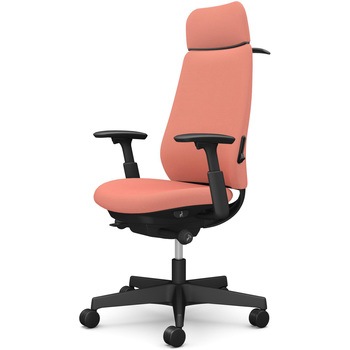 ポータムシリーズ/可動肘/背クッション/EXスタンダードタイプ/ブラックボディ/ハンガー有/ランバー有/ウレタンキャスター オカムラ(岡村製作所)