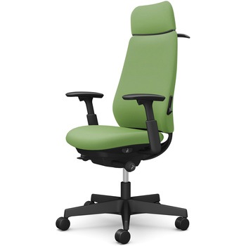 ポータムシリーズ/可動肘/背クッション/EXスタンダードタイプ/ブラックボディ/ハンガー有/ランバー有/ウレタンキャスター オカムラ(岡村製作所)