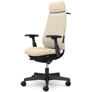 ポータムシリーズ/可動肘/背クッション/EXスタンダードタイプ/ブラックボディ/ハンガー有/ランバー有/ウレタンキャスター オカムラ(岡村製作所)