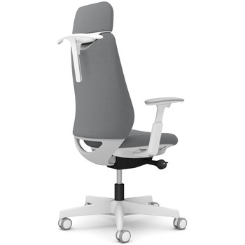 ポータムシリーズ/可動肘/背クッション/EXスタンダードタイプ/ホワイトボディ/ハンガー有/ランバー無/ウレタンキャスター - オカムラ(岡村製作所)