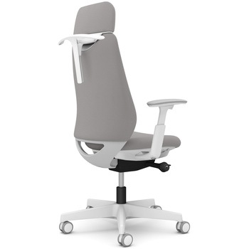 ポータムシリーズ/可動肘/背クッション/EXスタンダードタイプ/ホワイトボディ/ハンガー有/ランバー無/ウレタンキャスター - オカムラ(岡村製作所)