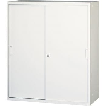 壁面スチール収納引違戸 ラッチ仕様 - ノーブランド