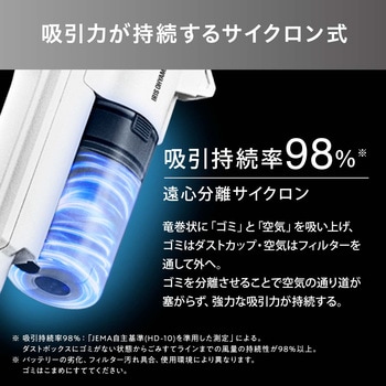 コードレス 充電式サイクロンスティック掃除機 アイリスオーヤマ