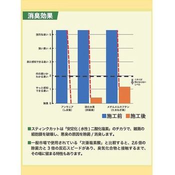 安定化二酸化塩素 1，000ppm スティンクカット 4L 富士化成