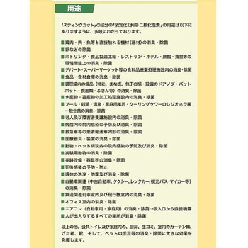 安定化二酸化塩素 1，000ppm スティンクカット 4L 富士化成